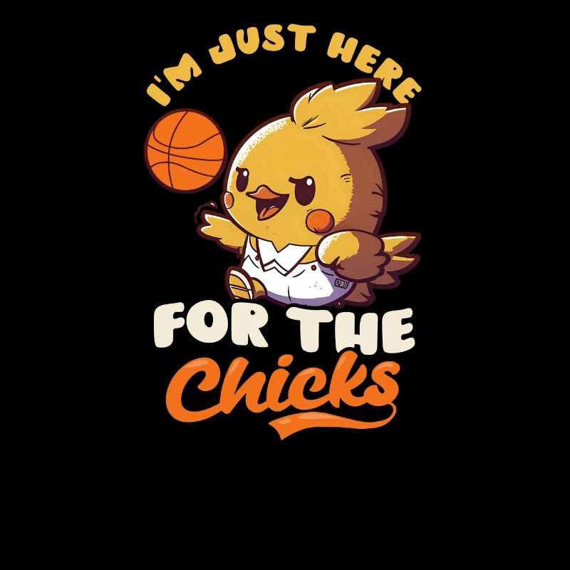 Basketball Easter Here For Chicks