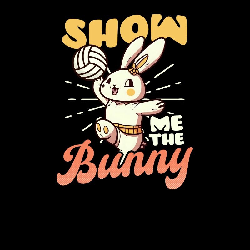 Volleyball Easter Show Me Bunny
