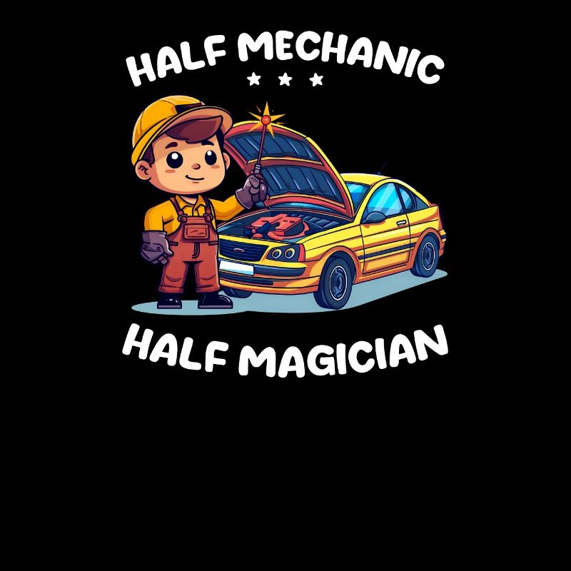 Mécanicien automobile, moitié mécanicien, moitié magicien