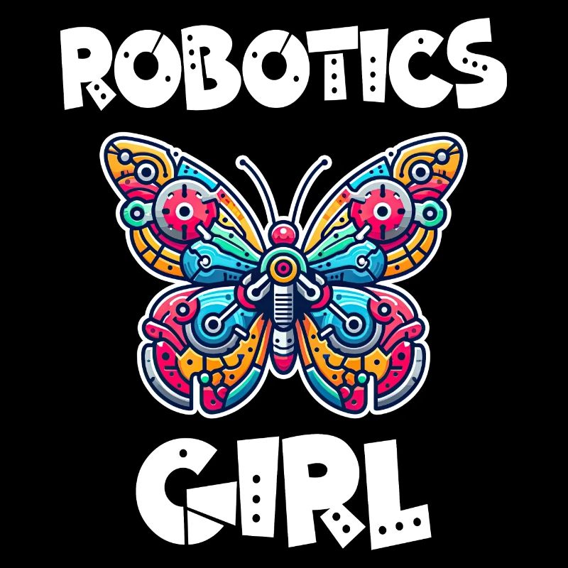 Schmetterlingsroboter-Roboter-Mädchen