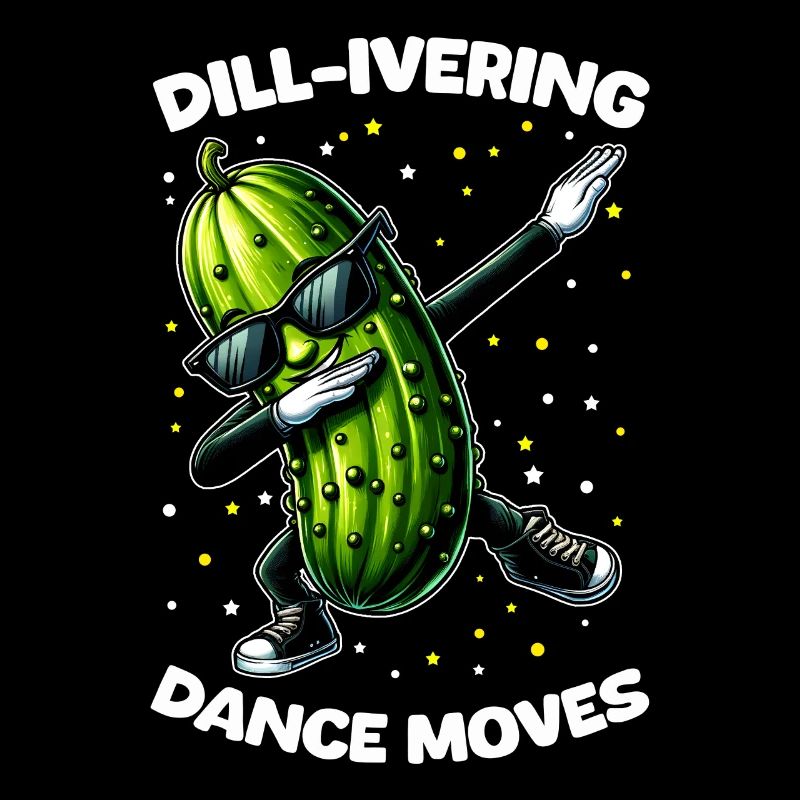 Funny Cucumber Dabbing Dancing