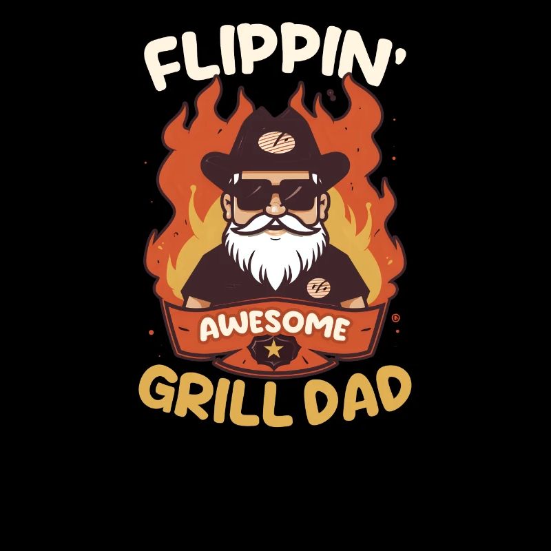 Vatertag BBQ Flippin Awesome Grill Papa