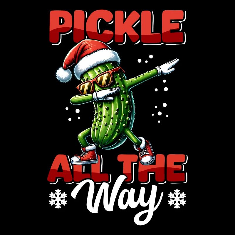 Cornichon au chapeau de Père Noël au concombre