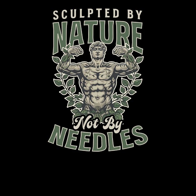 Natty Bodybuilder Sculpted by Nature, Not by Needl