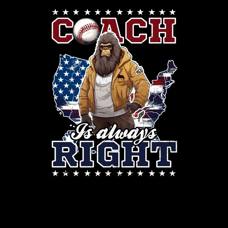 4. Juli Baseball-Coach Coach hat immer Recht