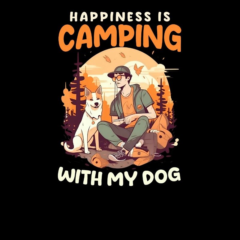 Funny Camping Camping With My Dog