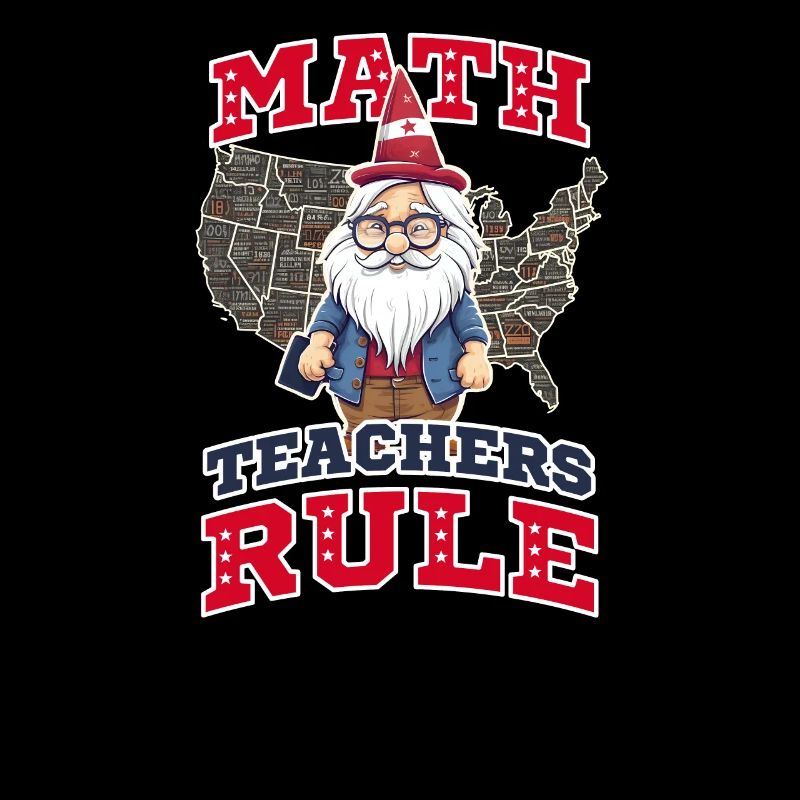 4th Of July Math Teacher Gnome Teacher Rule