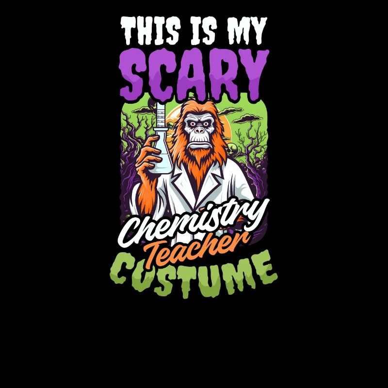 Professeur de chimie d’Halloween Costume effrayant d’enseignant