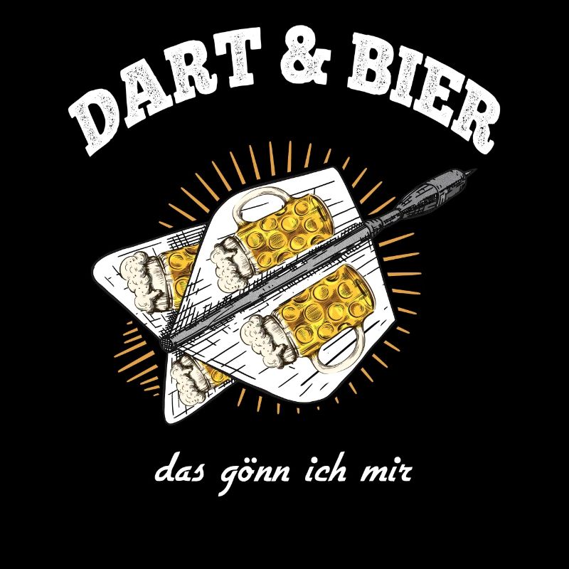 Dart Bier Darts Spruch Bayrisch Maß Dartpfeile Fun