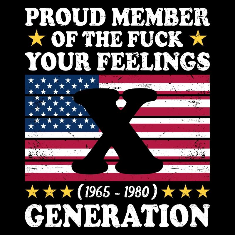 USA Idée Cadeau Vintage Génération X