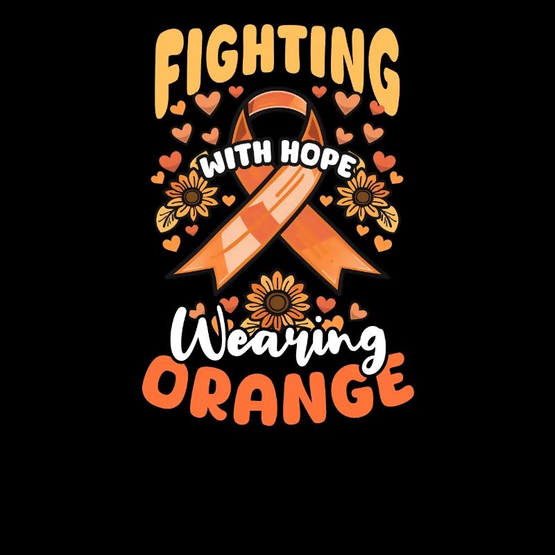 Leukämie-Bewusstseinsbekämpfung in Orange