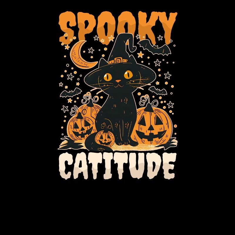 Halloween Cat Spooky Catitude