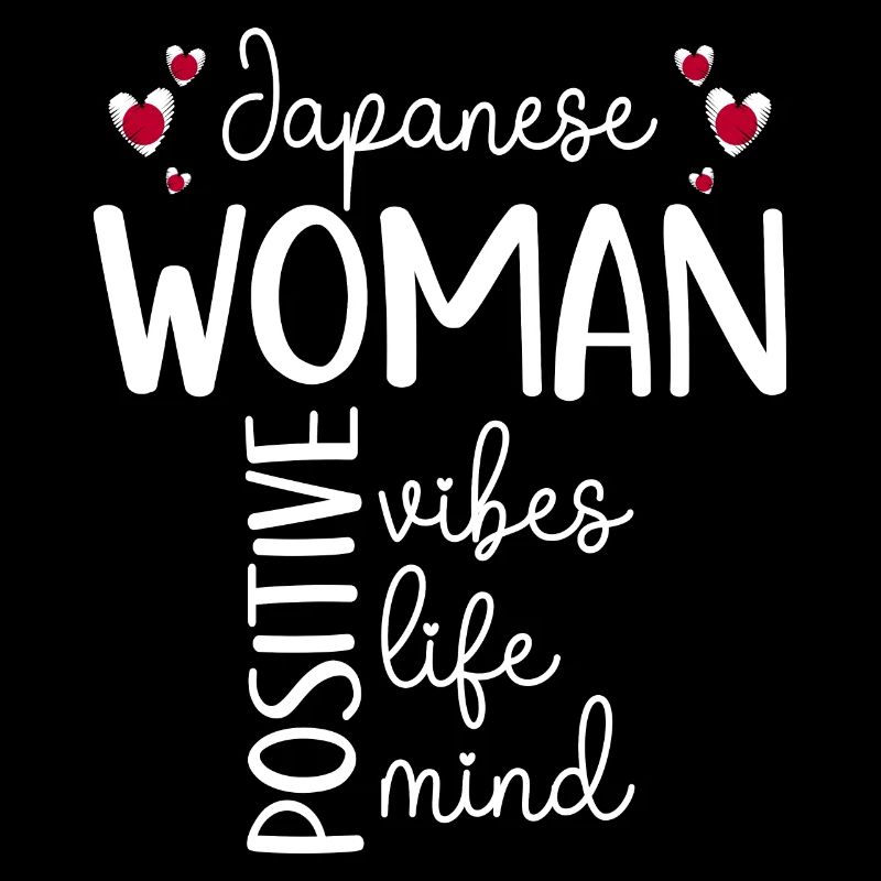 Positives Mädchen Japanische Frau