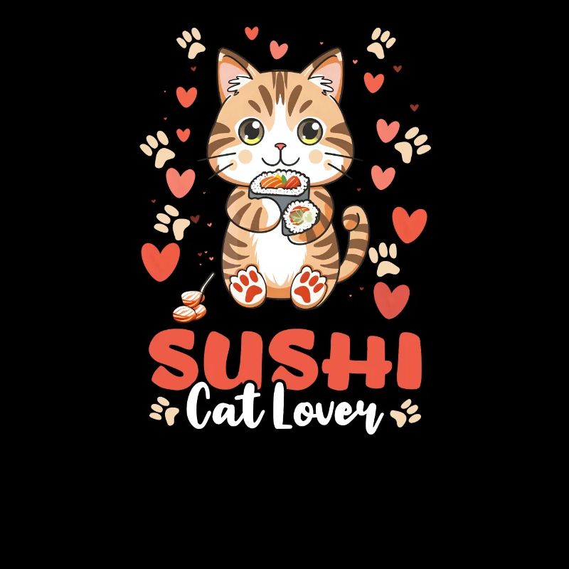 Sushi Roll Sushi Cat Lover