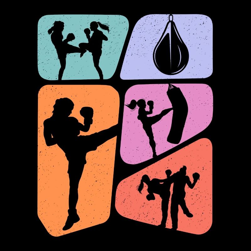 Muay Thai Kickboxer Kampfsport Kickboxen Mädchen