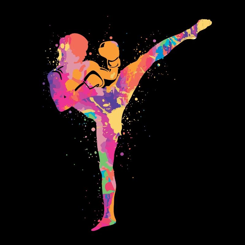 Muay Thai Kampfsport Mädchen Kickboxer Kickboxen
