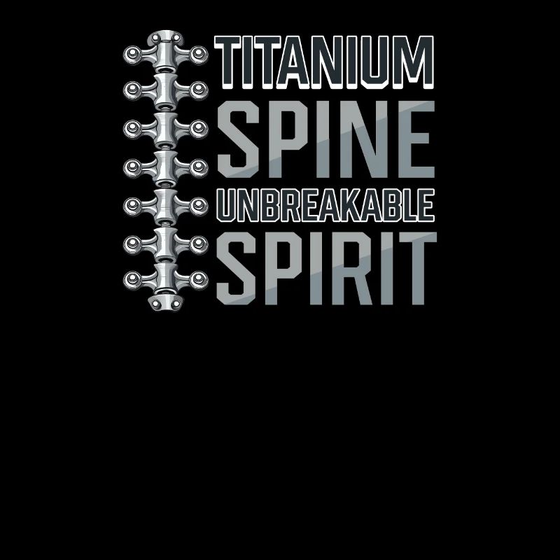 Back Surgery Titanium Spine, Unbreakable Spirit