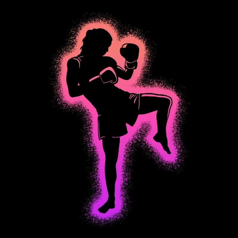 Muay Thai Kampfsport Kickboxer Mädchen Kickboxen