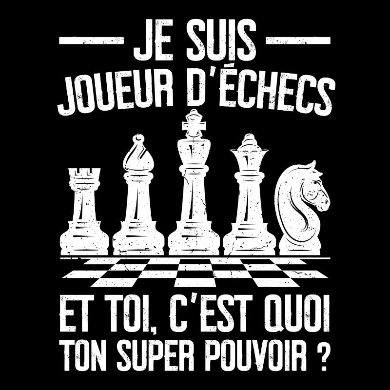 Humour Joueur d'Échecs Jeu Échecs Échiquier