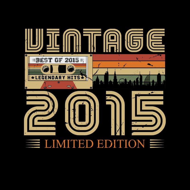 2015 Vintage Born 2015 Vintage Geburtstagsgeschenk