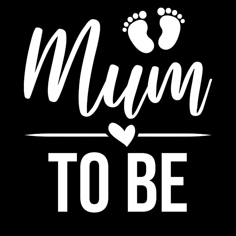 Grossesse Enceinte - Maman à Être - Blanc