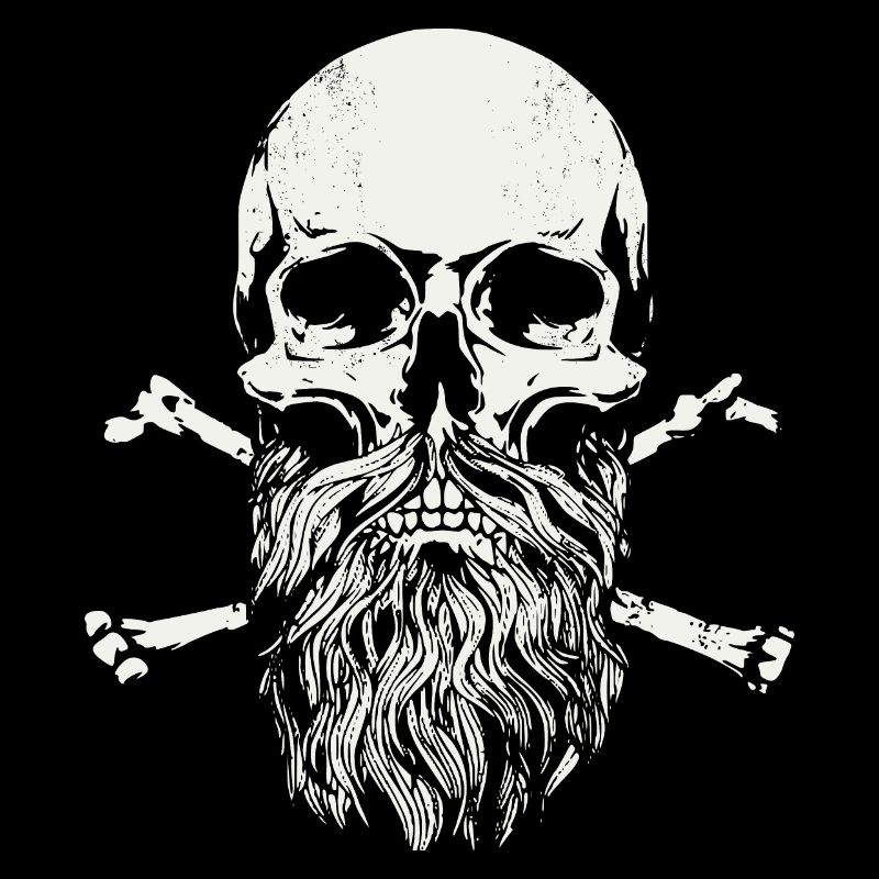 Bärtiger Schädel - Skull