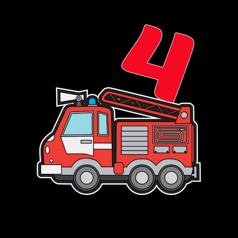J’ai 4 | 4ème anniversaire pompiers garçons