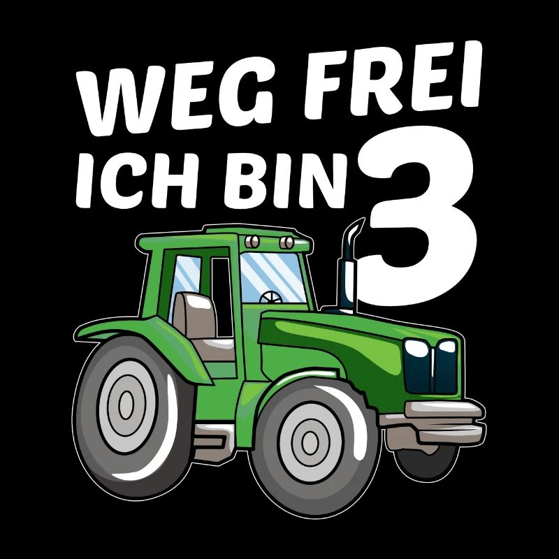 Ich bin 3 Jahre 3. Traktor Geburtstag Trecker