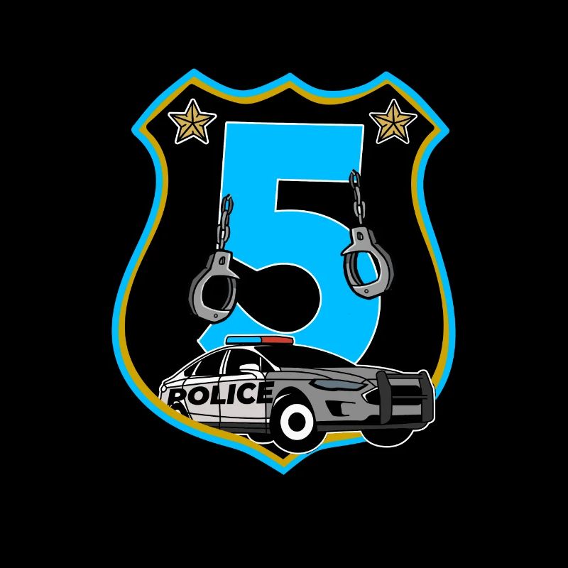 Ich bin schon 5 | 5. Geburtstag Polizei Jungen