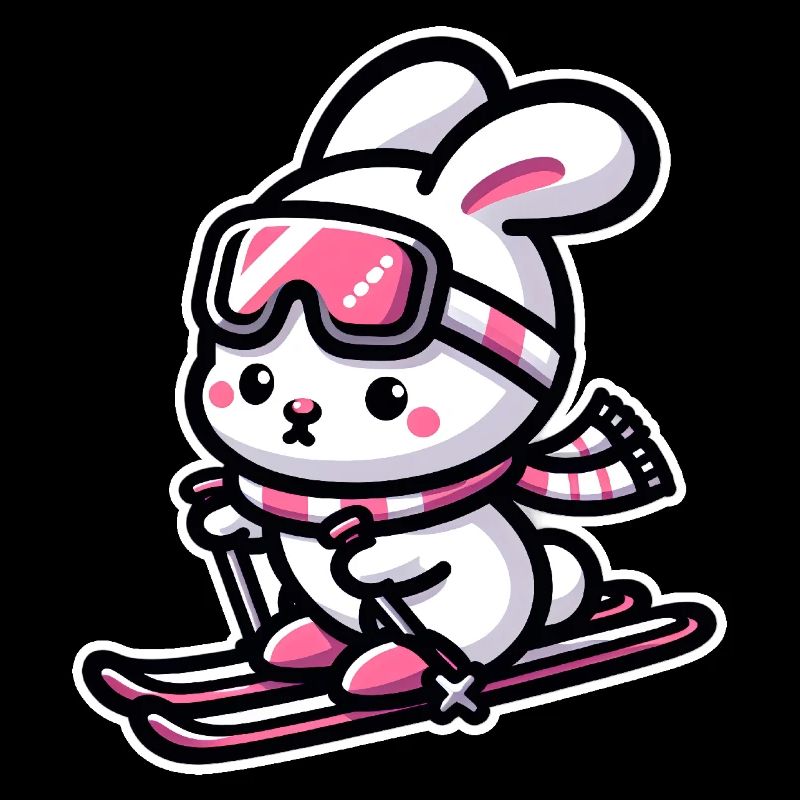 cute ski bunny for kids