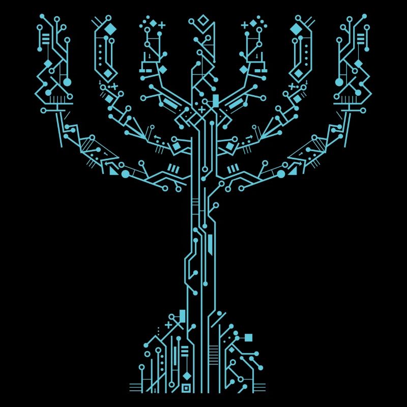 Menorah à sept branches