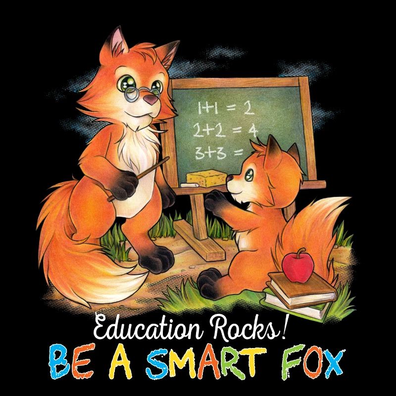 Education Rocks! Be a smart Fox - gift idea