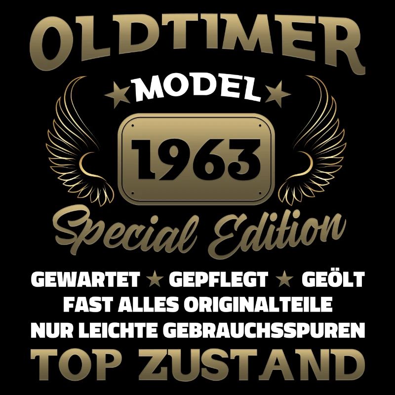 Oldtimer Modell 1963 Geburtstag Lustiger Spruch