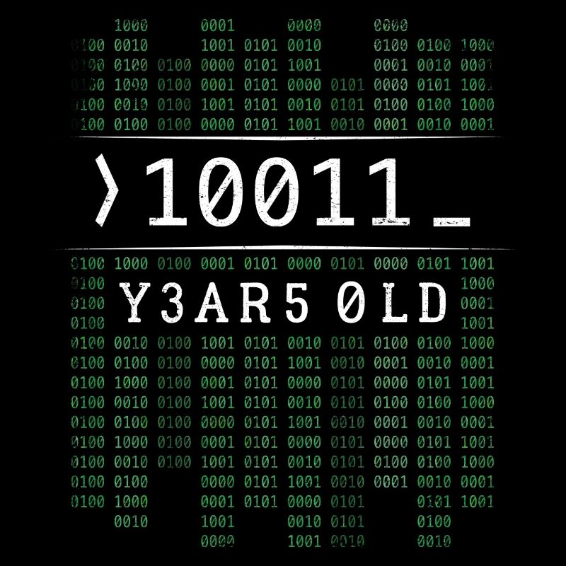 10011 JAHRE ALT BINÄRCODE 19. GEBURTSTAG GESCHENK