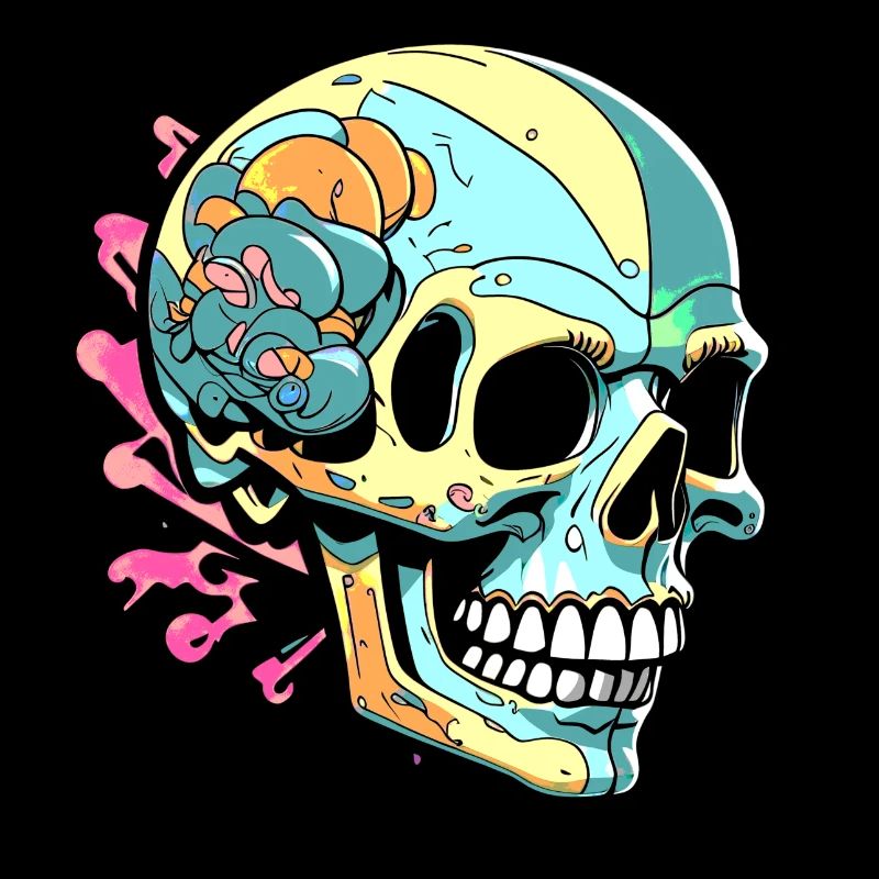 Colorful skull