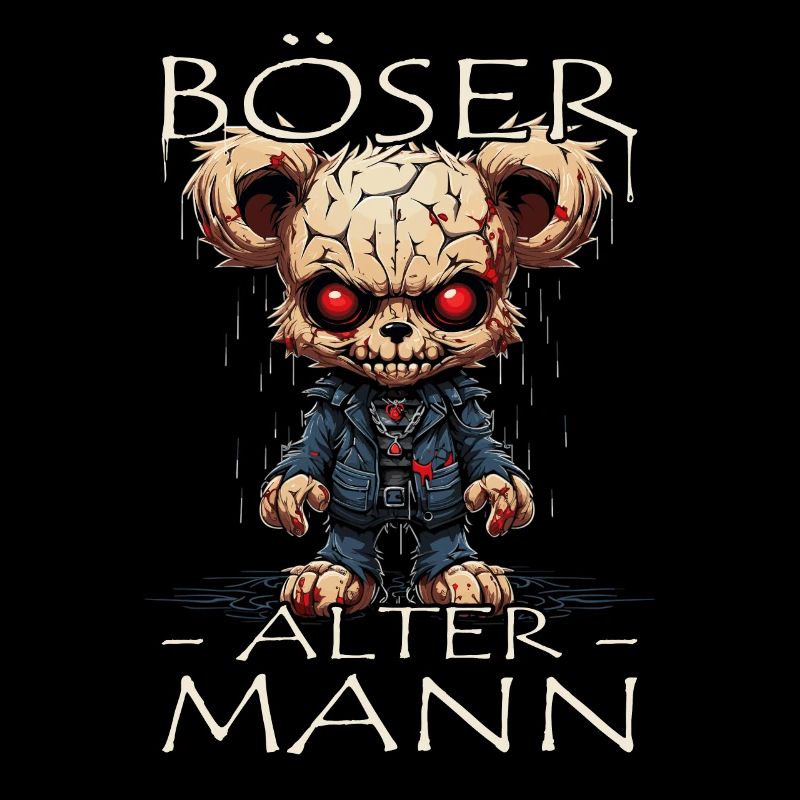 Böser alter Mann - Biker Opa | Motorradfahrer