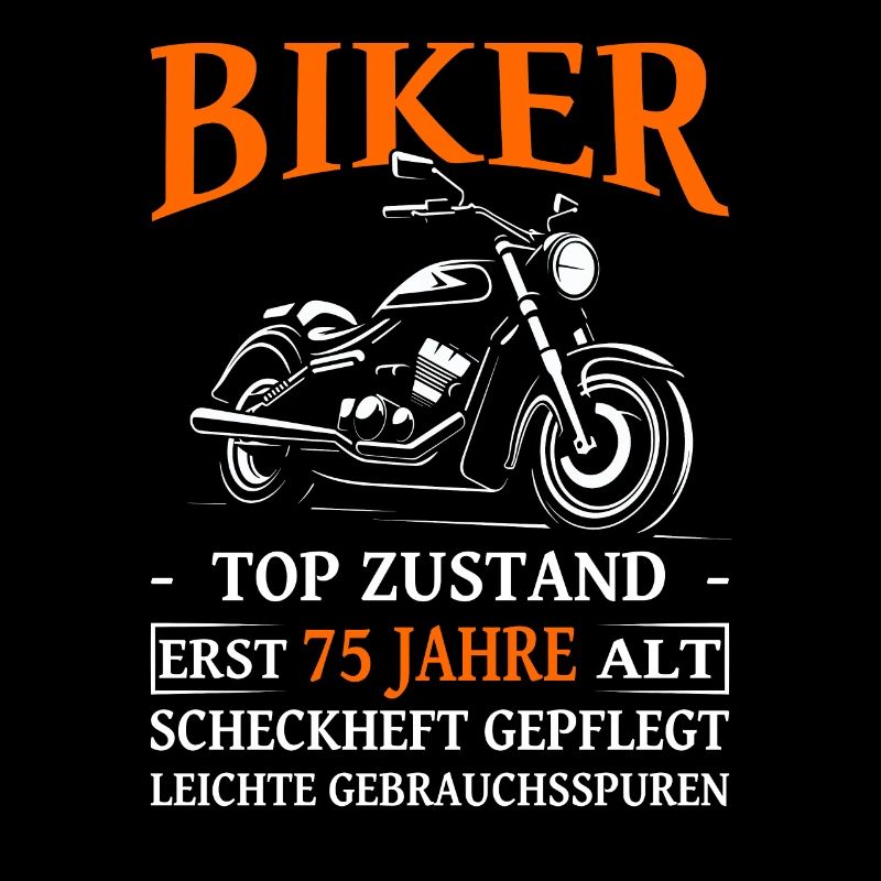 Motorradfahrer & Biker 75. Geburtstag