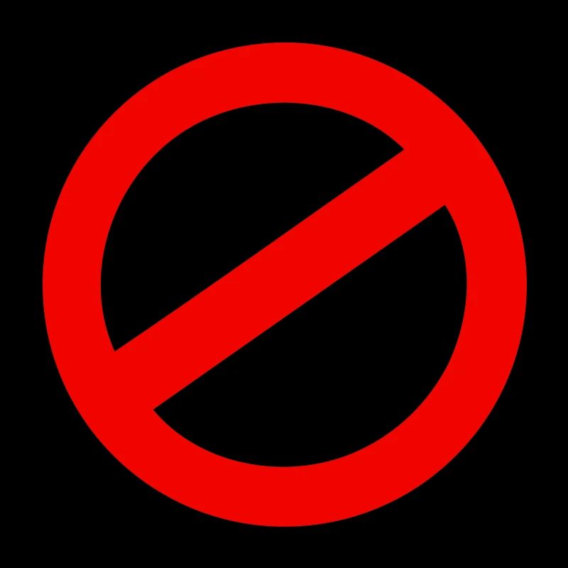 panneau d'interdiction