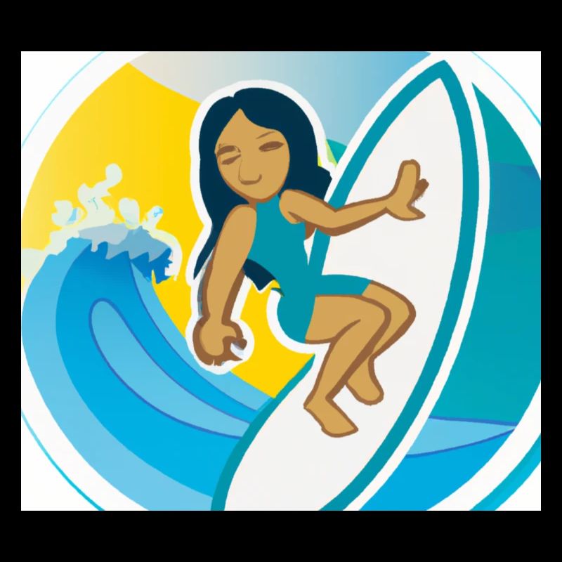 Fun surf sticker