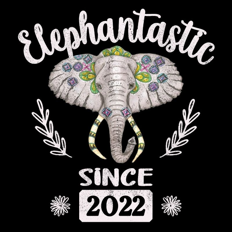 Elefantastic depuis 2022, tête d’éléphant décorée