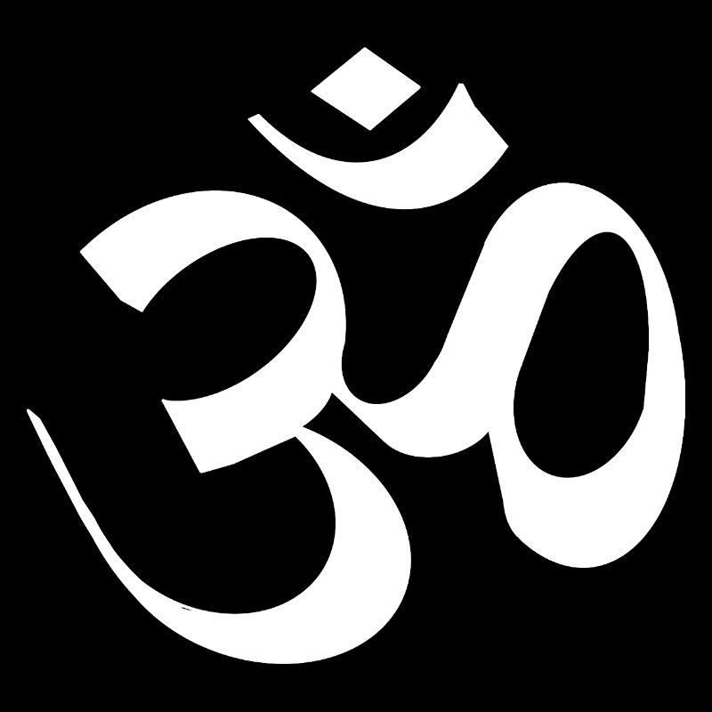 Bouddhisme OM Signe Bouddha Blanc