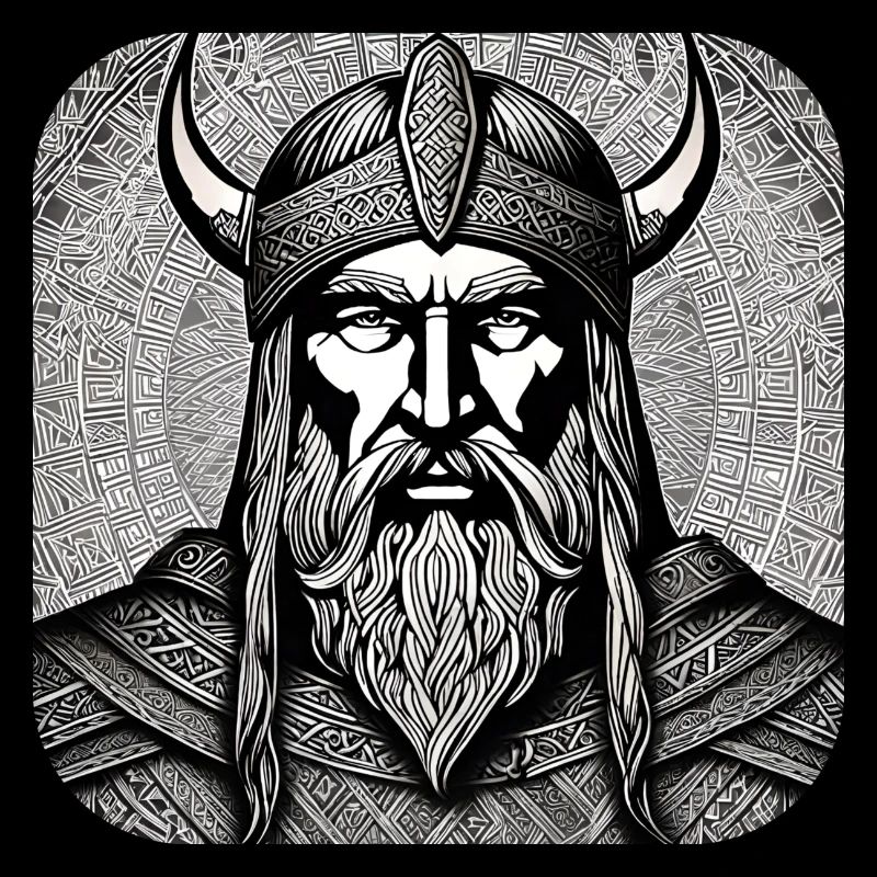 Fier guerrier viking germanique