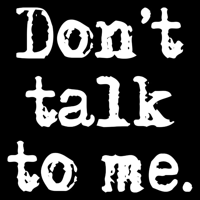 Rebell "Dont Talk To Me" Typewriter Design