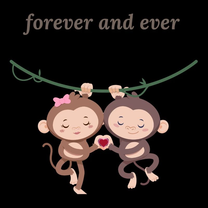 Klammeräffchen, Liebe Herz Design Valentinstag