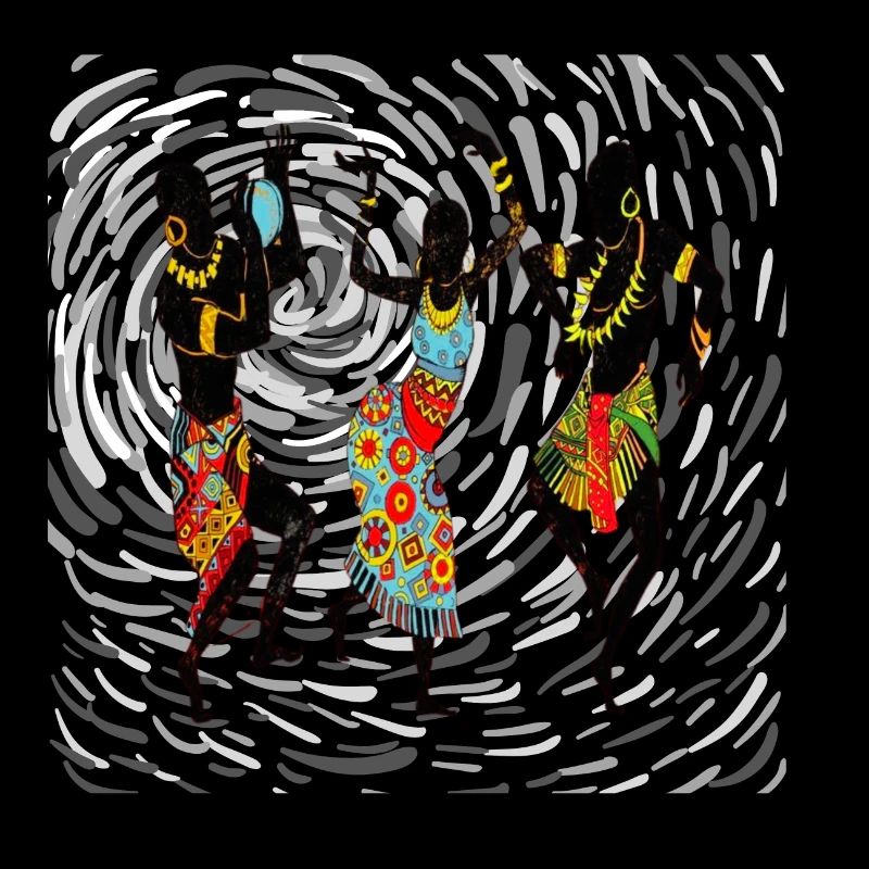 Afrikanische Silhouette