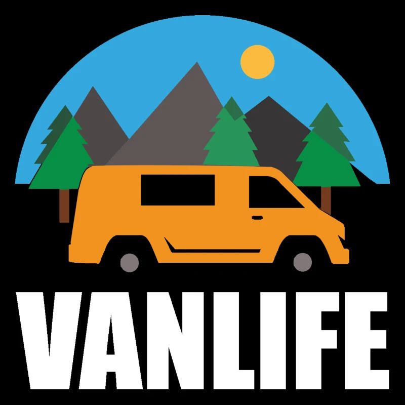 VAN LIFE - Mountain - VAN Orange