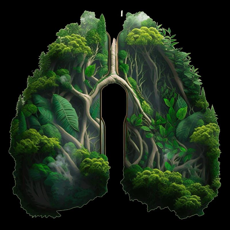 Man needs the jungle as a green lung