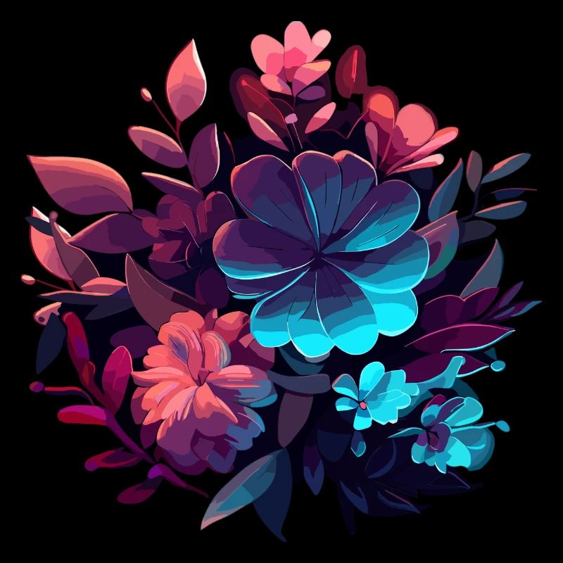 cinematic vector flower