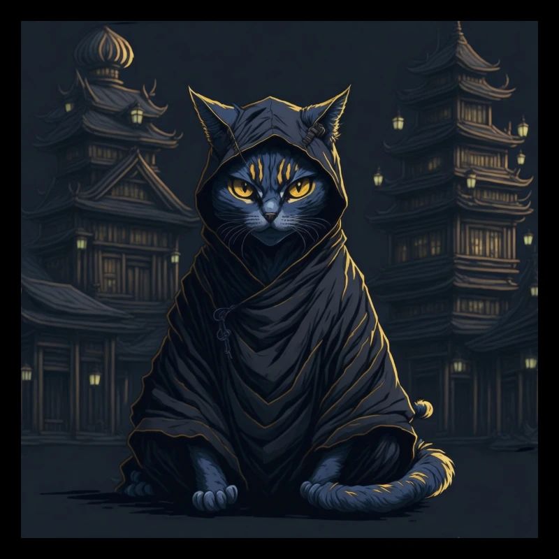 Ninja cat in pajamas, undercover experts