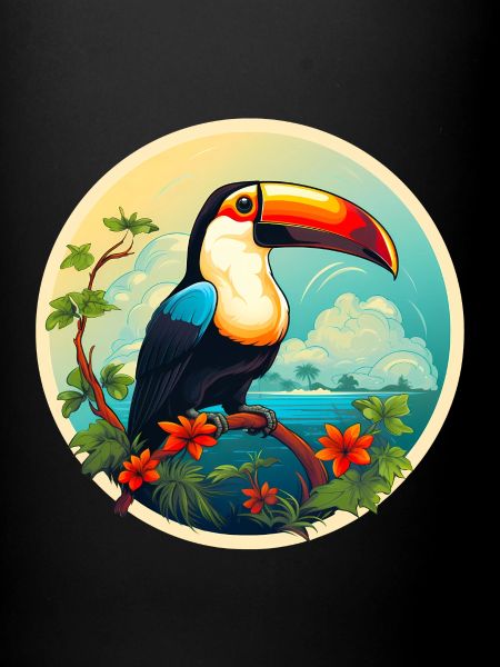 Toucan sur la plage